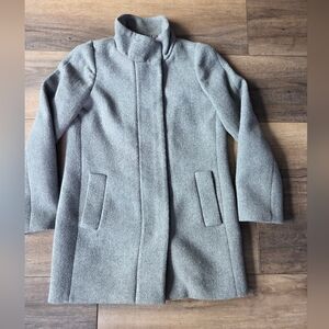 J. Crew Mercantile Women's Gray Wool Blend Pea Coat